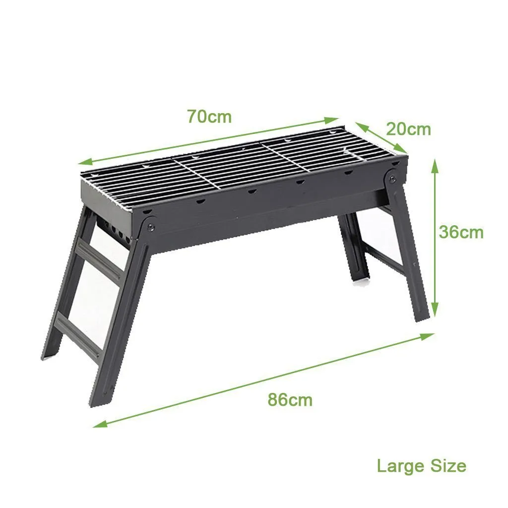 BBQ Charcoal Grill Foldable Portable Camping Hibachi Picnic - Small