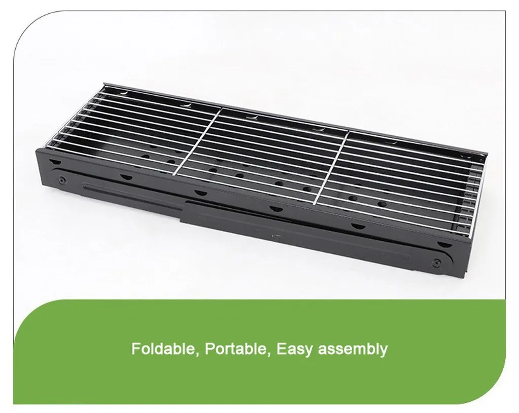 BBQ Charcoal Grill Foldable Portable Camping Hibachi Picnic - Small