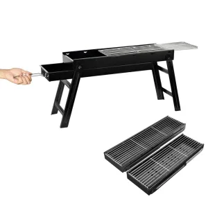 BBQ Charcoal Grill Foldable Portable Camping Hibachi Picnic - Small