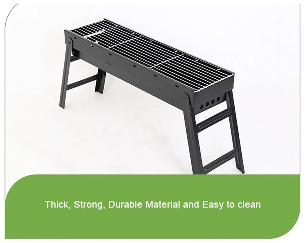 BBQ Charcoal Grill Foldable Portable Camping Hibachi Picnic - Small