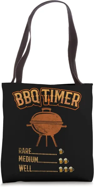 BBQ Lover Timer Smoker Steak Rib Lamb Filet Flank Tote Bag