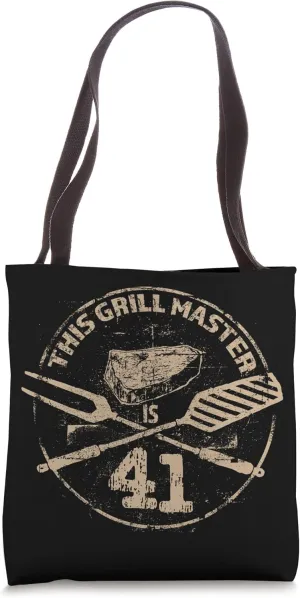 BBQ Meat Grilling Enthusiastic - 41st Birthday Tote Bag