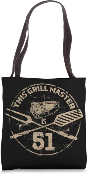 BBQ Meat Grilling Enthusiastic - 51st Birthday Tote Bag