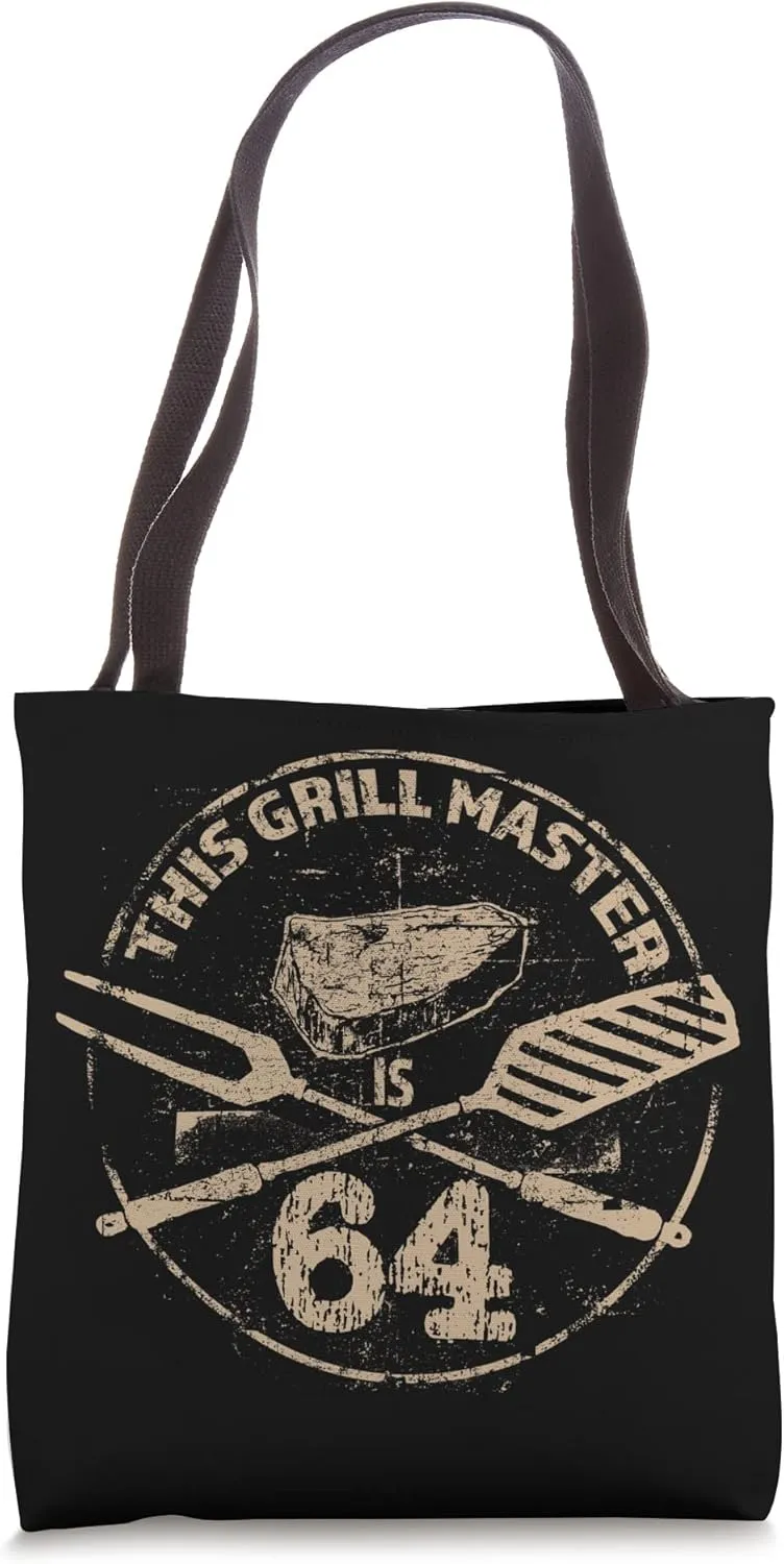 BBQ Meat Grilling Enthusiastic - 64th Birthday Tote Bag