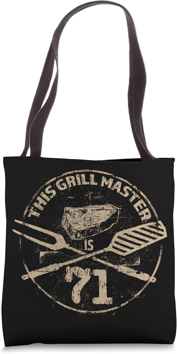 BBQ Meat Grilling Enthusiastic - 71st Birthday Tote Bag