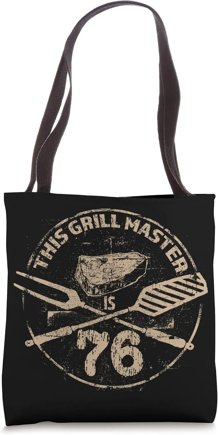 BBQ Meat Grilling Enthusiastic - 76th Birthday Tote Bag
