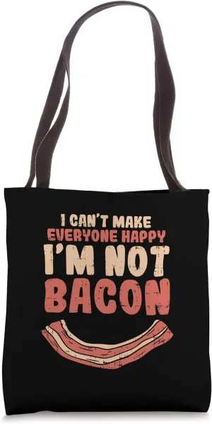 BBQ Pork Bacon Pork grill-party Funny Barbecue Happy Bacon Tote Bag