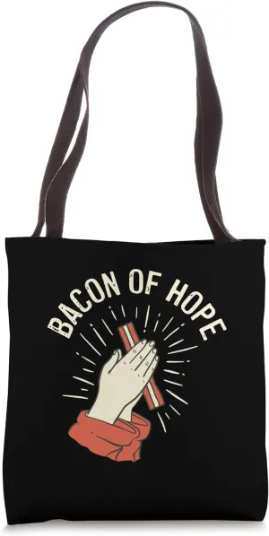 BBQ Pun Pork Bacon of Hope Pork grill-party Funny Barbecue Tote Bag