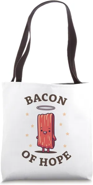 BBQ Pun Pork Bacon of Hope Pork grill-party Funny Barbecue Tote Bag