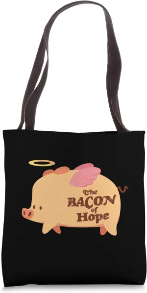 BBQ Pun Pork Bacon of Hope Pork grill-party Funny Barbecue Tote Bag