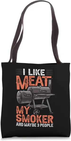BBQ Smoker Grill Electric Grilling Pellet Recipes Tote Bag