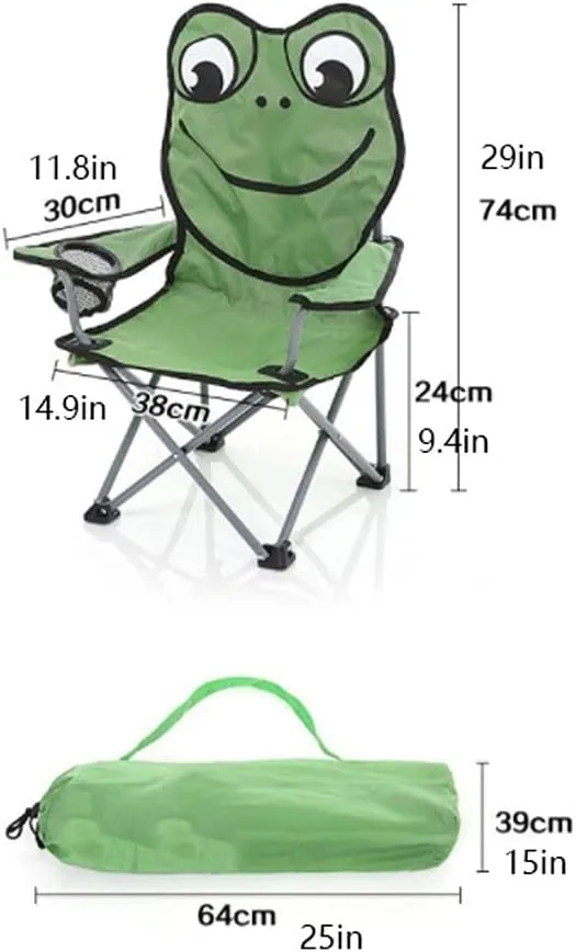 Beach Chair Cute Camping Chair Compact Folding Chair with Mesh Cup Holder,Safety Lock,600D Thicken Fabric (Color : B)