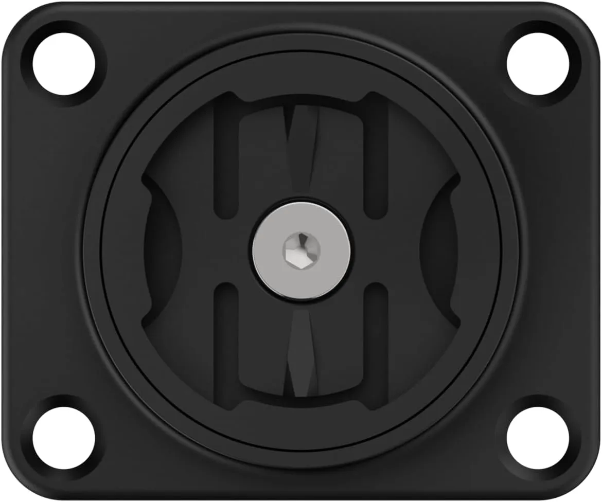 Beeline Moto II 4-Hole AMPS Mount | Securely Attach Motorcycle GPS to Standard AMPS Nav Plates | Motorbike Accessories for Adventure Bikes & Custom Mount Solutions | Adhesive Pad & Quickstart Guide