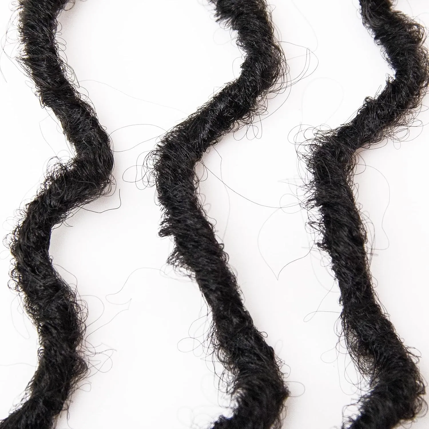 BEkjdiof Faux Locs Crochet Hair Pre-looped Short 6Packs 16Inch Goddess Locs Crochet Hair,Locs with Soft Curly Ends Dreadlocks Faux Crochet Locs Synthetic Braids Extensions 72strands(16'', 1B)