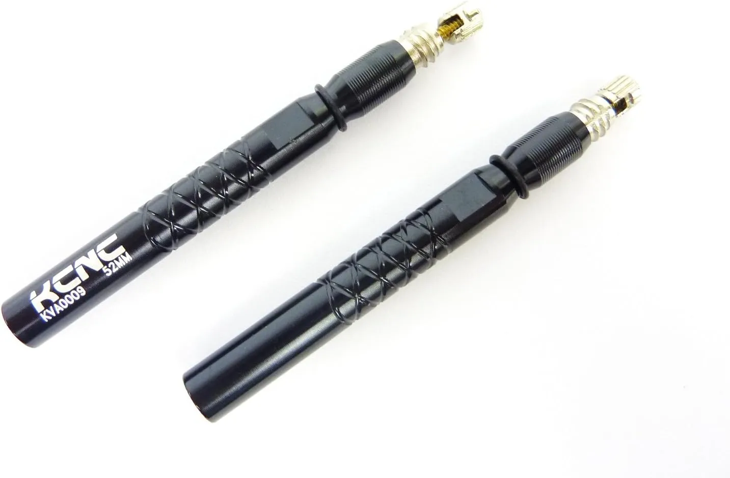 Bicycle Lightweight Valve Adapter Core Valve Extender 2PC FV 52MM Black