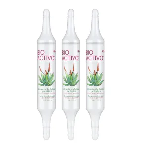 Bioactive Aloe Vera Capilar Cell Extract Ampoules 3 Pack – 0.61 oz Each, Intensive Hair Repair and Hydration Treatment