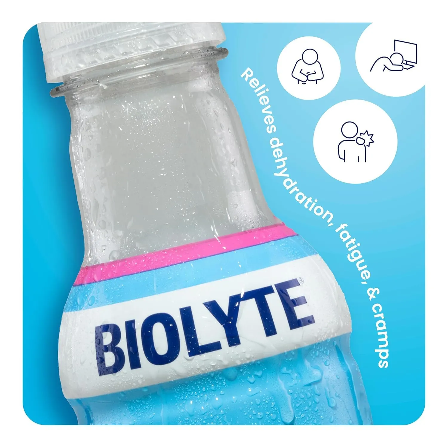 BIOLYTE Electrolyte Drink - Doctor-Formulated Hydration Drink, HSA & FSA Electrolytes Water, Chemotherapy Must Haves for Women and Men, Rehydration IV Liquid in a Bottle - Berry, 16 Fl Oz (12 Pack)