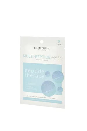 BioRepublic Multi-Peptide Power Recovery Masks - Biocellulose Face Masks Rejuvenation & Glow - Pack of 12