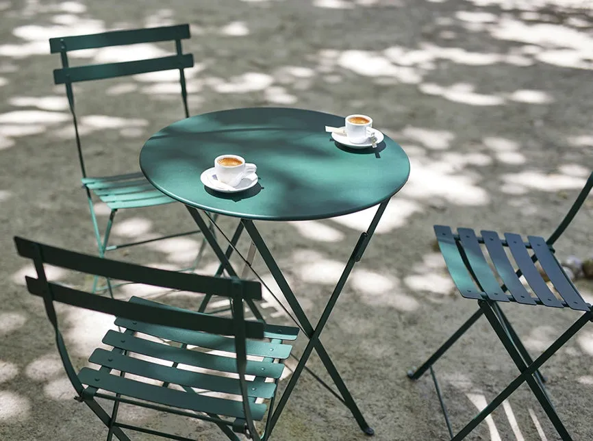 Bistro folding chair white