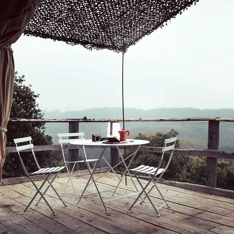Bistro folding chair white