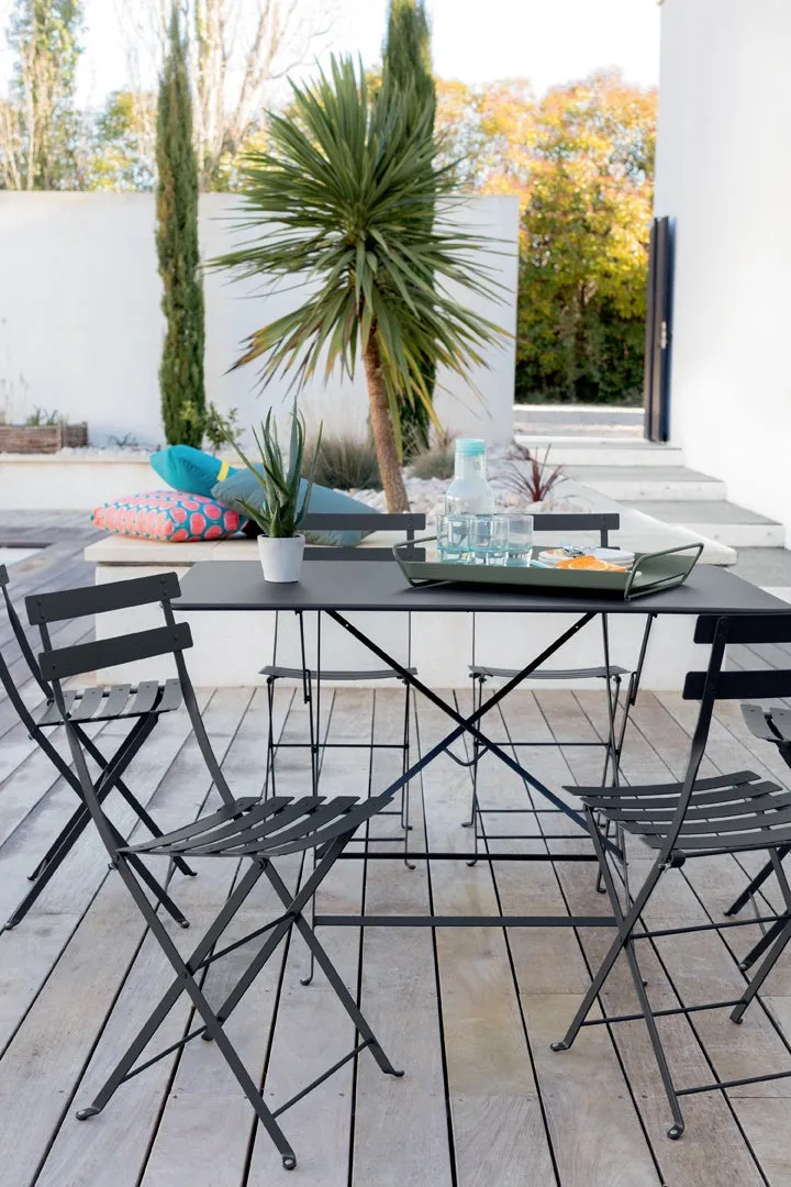 Bistro folding chair white