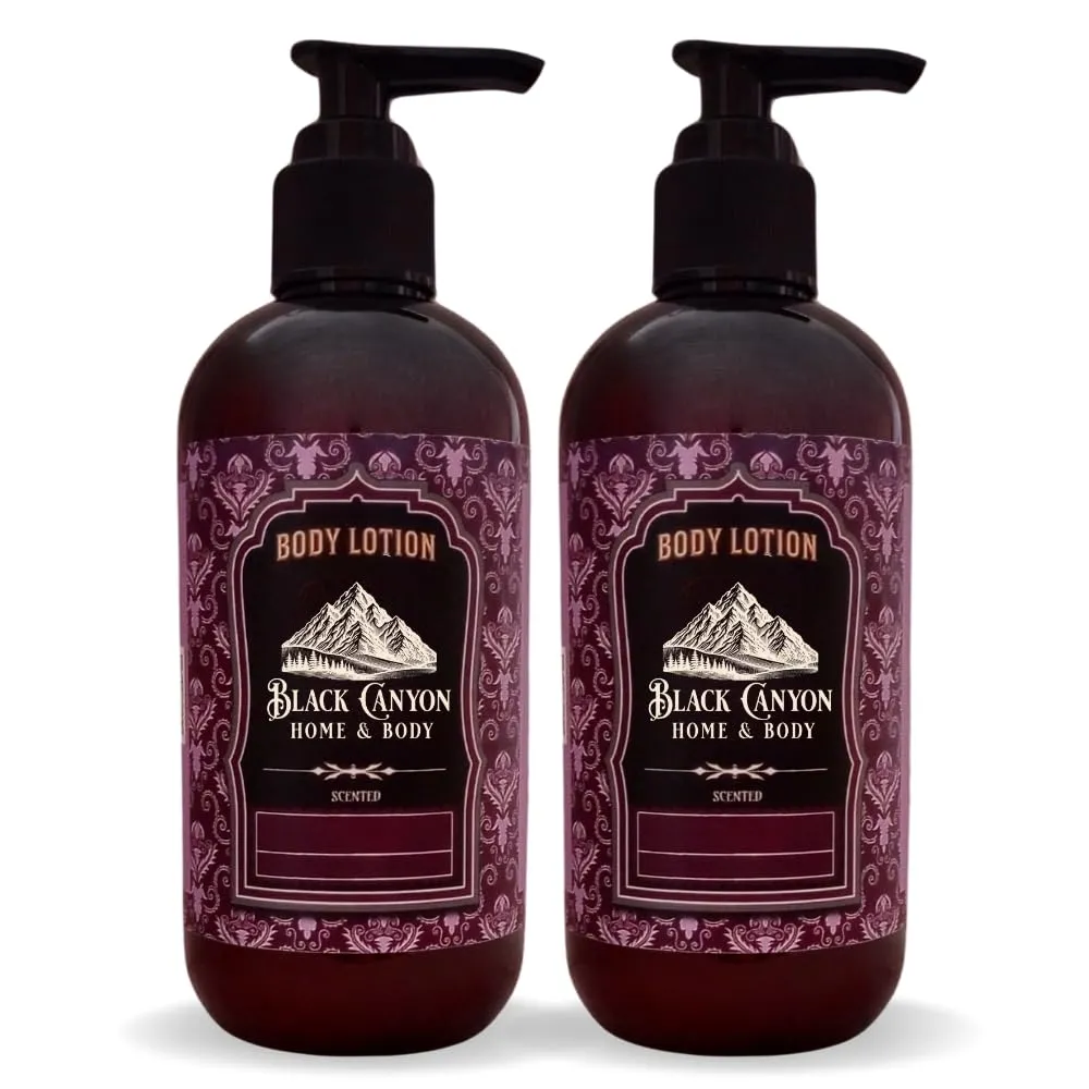 Black Canyon Jasmine & Patchouli Scented Body Lotion with Lanolin and Jojoba Oil, 12 Oz (2 Pack)
