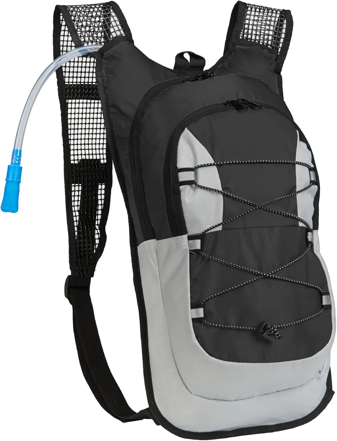 Black Mountain Products Hydration Pack - 2 Liter Water Bladder with Extra Large Storage Compartment
