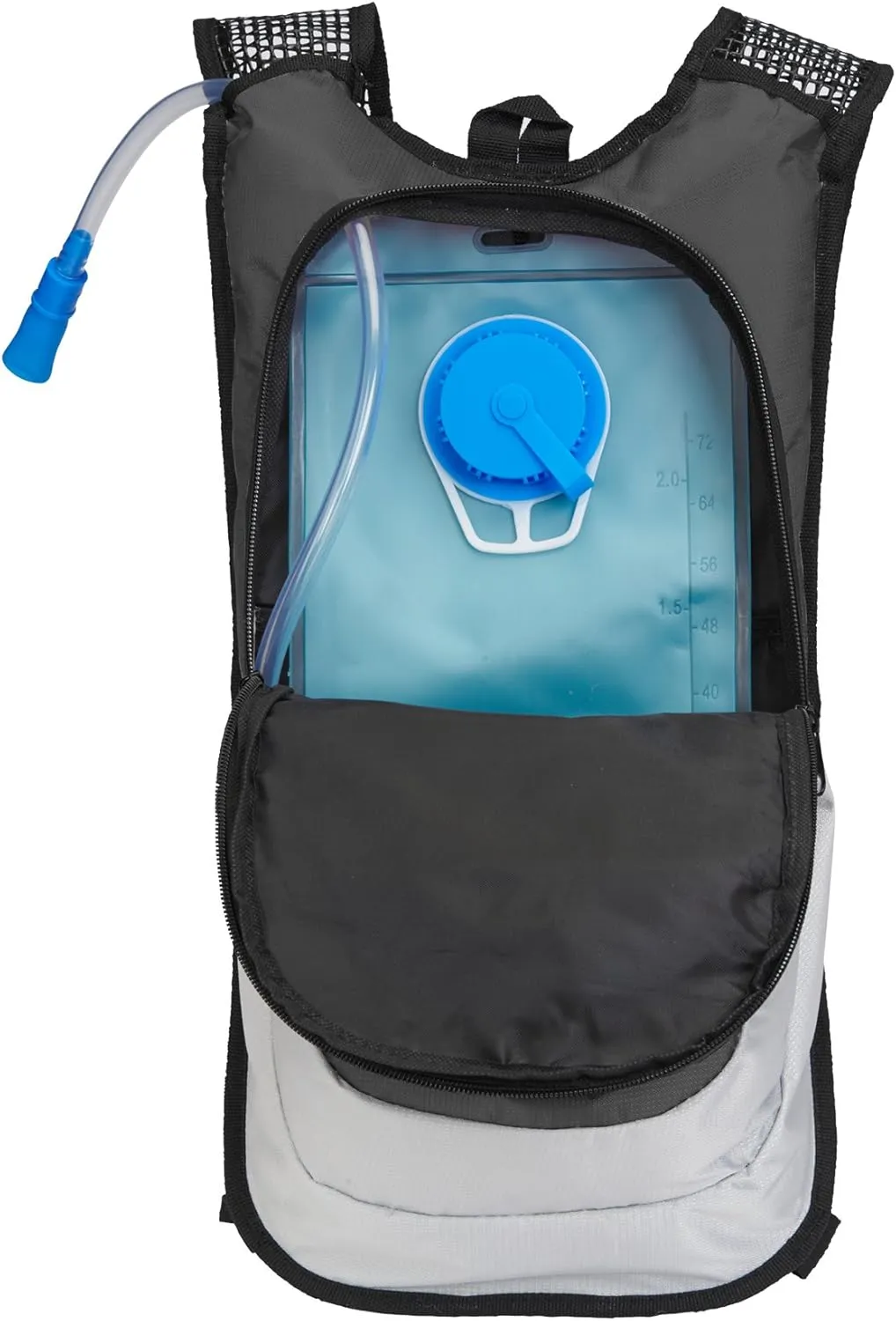 Black Mountain Products Hydration Pack - 2 Liter Water Bladder with Extra Large Storage Compartment