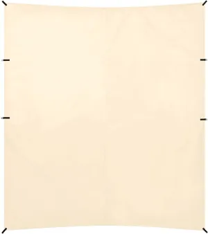 blanched Almond Solid Color Pure Plain Beach Cabana UPF50  Easy Setup Large Portable Sun Shelter with Sandbags & Sand Shovel for Camping, Picnics, Backyard & Fishing