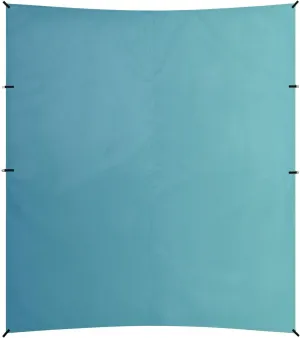 Blue Green Gradient Beach Canopy UPF50  Protection Easy Setup Sun Shelter with Sandbags and Shovel for Camping, Picnics, Backyard & Fishing