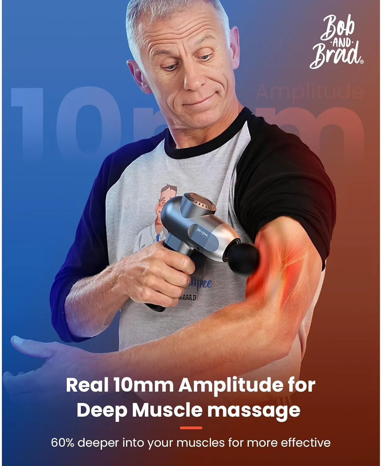 BOB AND BRAD C2 Pro Massage Gun with Heat and Cold Therapy, Mini Massager Gun Deep Tissue, Heated Professional Electric Back Massager for Athletes, Handheld Massager, FSA and HSA Eligible