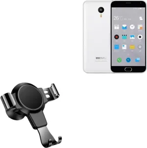 BoxWave Car Mount Compatible with Meizu M2 Note - X-Switch Car Mount, Air Vent Mounted Holder Simple Minimal - Jet Black