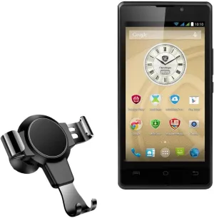 BoxWave Car Mount Compatible with Prestigio Wize A3 - X-Switch Car Mount, Air Vent Mounted Holder Simple Minimal - Jet Black