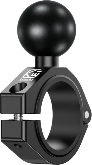 BRCOVAN 1.5'' Ball Large Round Rail Bar Clamp Mount, Aluminum Alloy, Fit for ATV UTV Roll Cages 1.5'' 1.65'' 1.75'' 1.85'' 2'' in Diameter, Fit for RAM Mounts C Size Ball Double Socket Arm