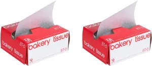 BT-6 Interfolded Bakery Tissue Paper Sheets 6" x 10 3/4" - qty/Pack 1000 (2 Pack)