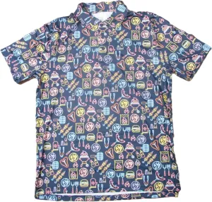 Buc-ee's 2025 BBQ Golf Polo Shirt Moisture Wicking Quick Dry Short Sleeve Casual Collar 3 Button Performance