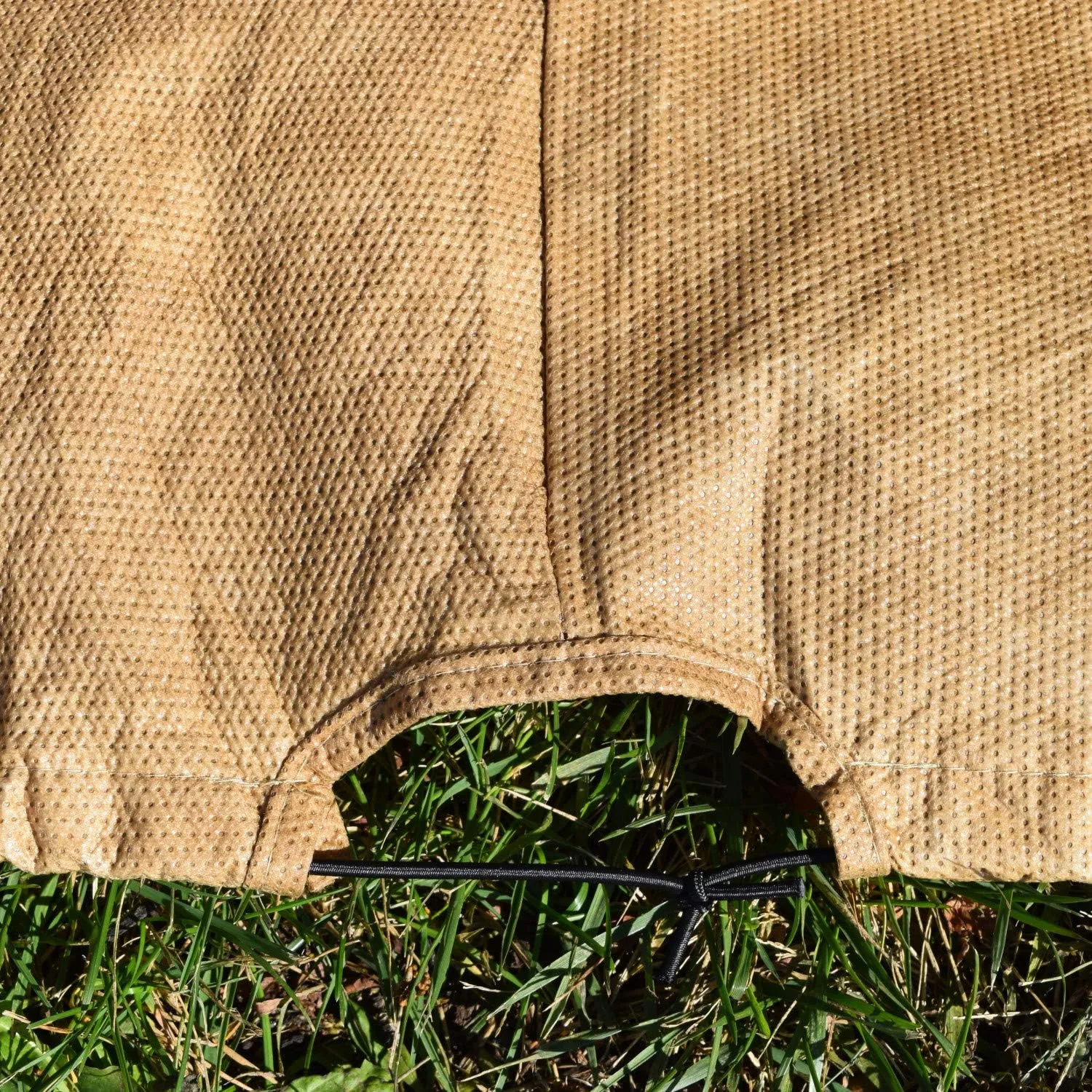 Budge P8005SF1 All Seasons Grill Cover Lightweight, UV-Resistant, Fits Grills 65" Wide, Tan