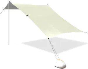 Buff Designed UPF50  Protection Stable Beach Tent Easy Setup Sun Shade with Sand Shovel for Family Trips, Picnics & Camping carpas para la Playa