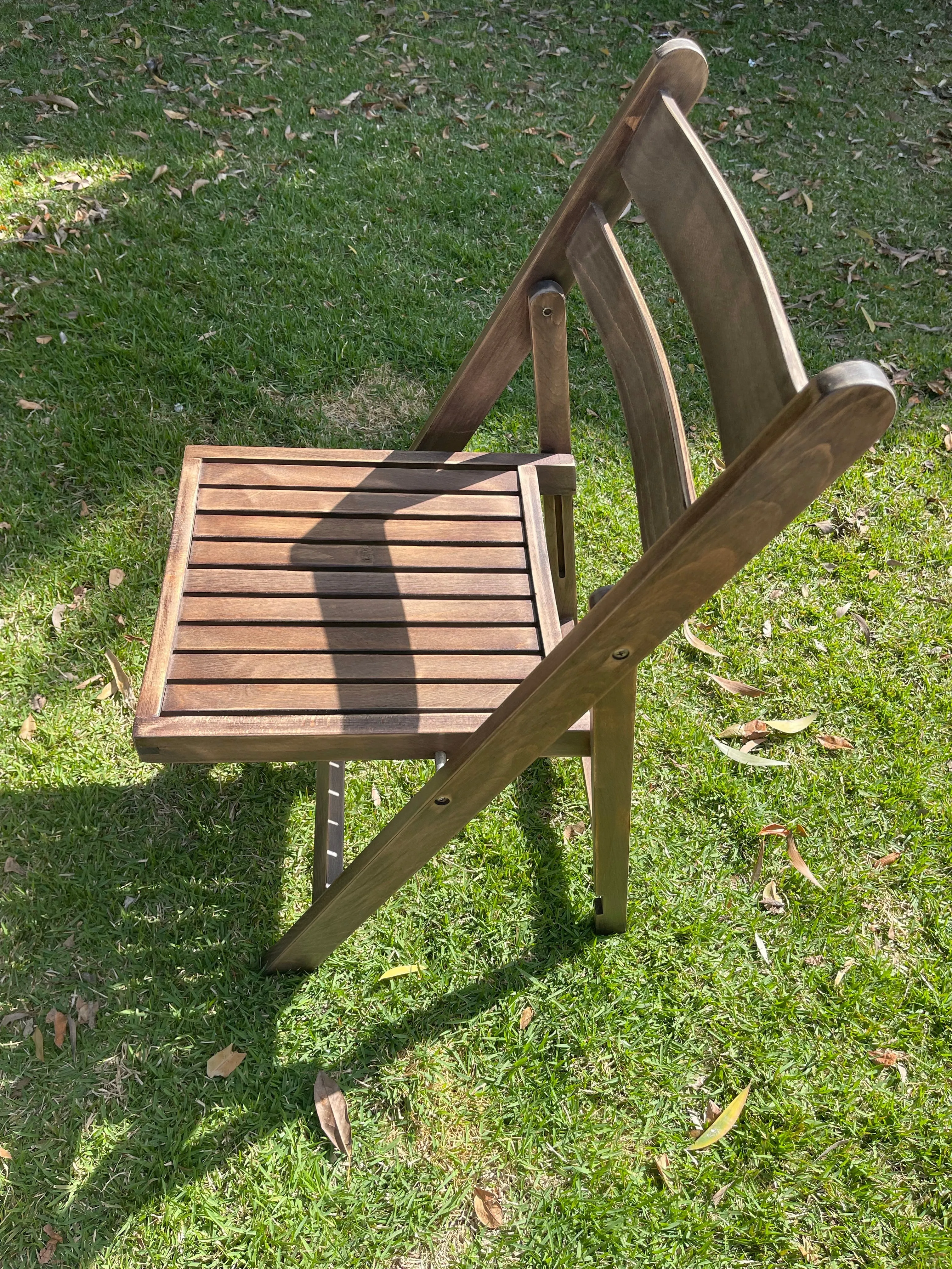 BULK 52  Slatted Americana Chairs - Dark Timber