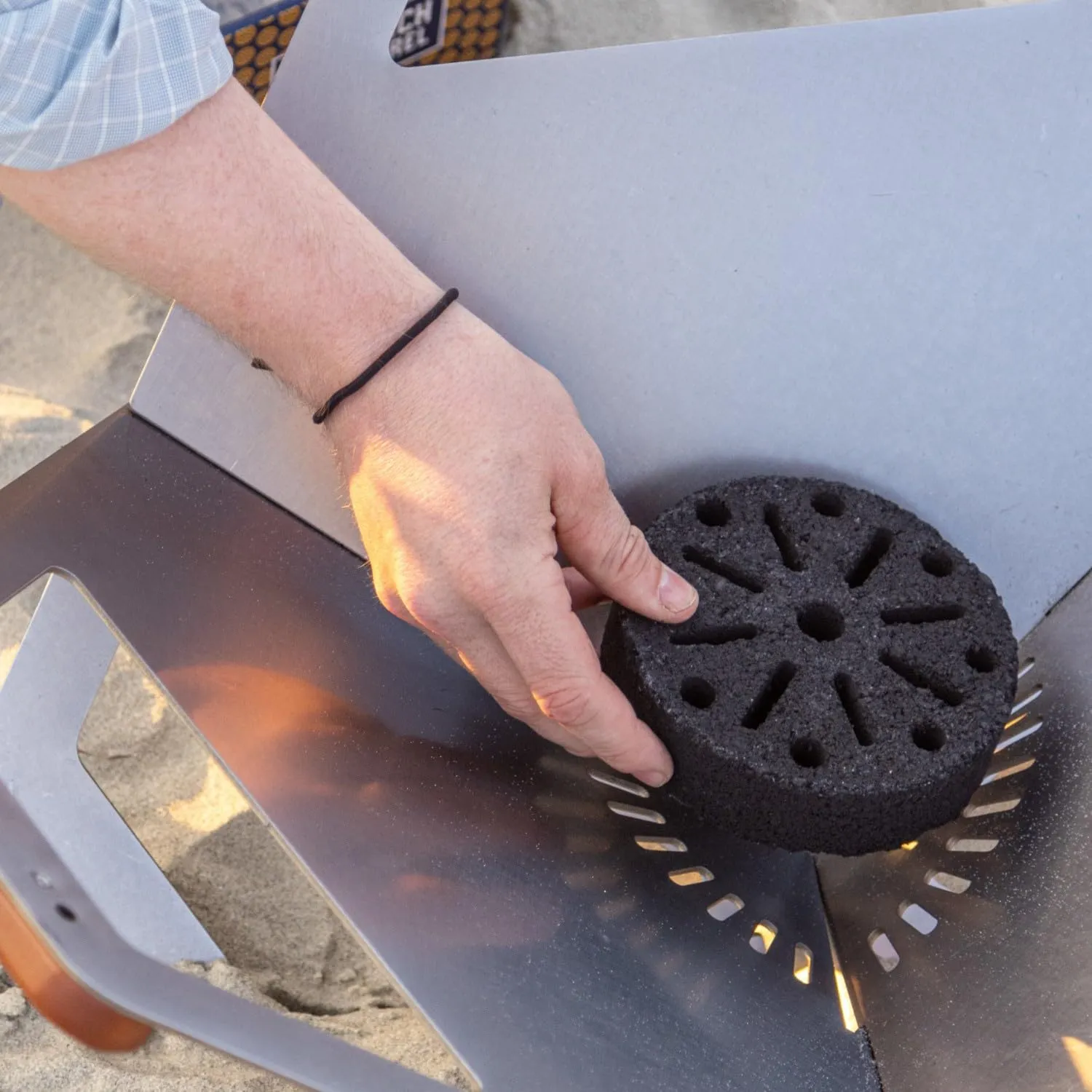Burch Barrel Flat Packer Outdoor BBQ Charcoal Grill and Wood Firepit | Foldable and Portable