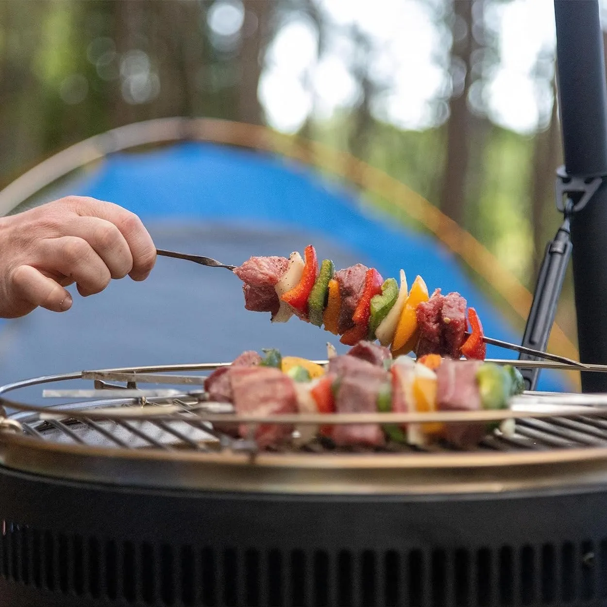 Burch Barrel Son of a Burch Charcoal Portable Tripod Grill | Great for Grilling & Smoking