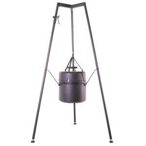 Burch Barrel Son of a Burch Charcoal Portable Tripod Grill | Great for Grilling & Smoking