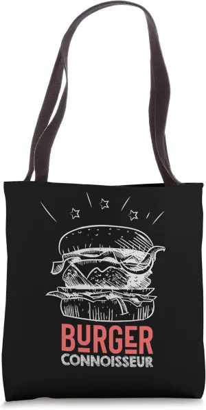 Burger Connoisseur Flipping Burgers Tote Bag