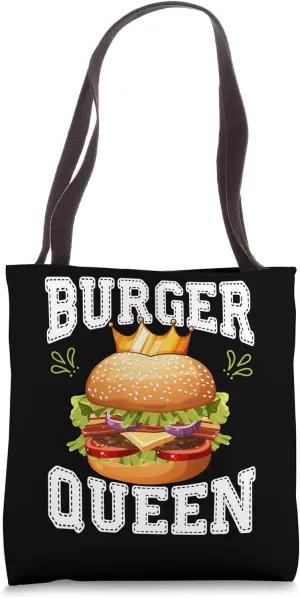 Burger Queen Funny Foodie Design for Fast Food Lovers Tote Bag
