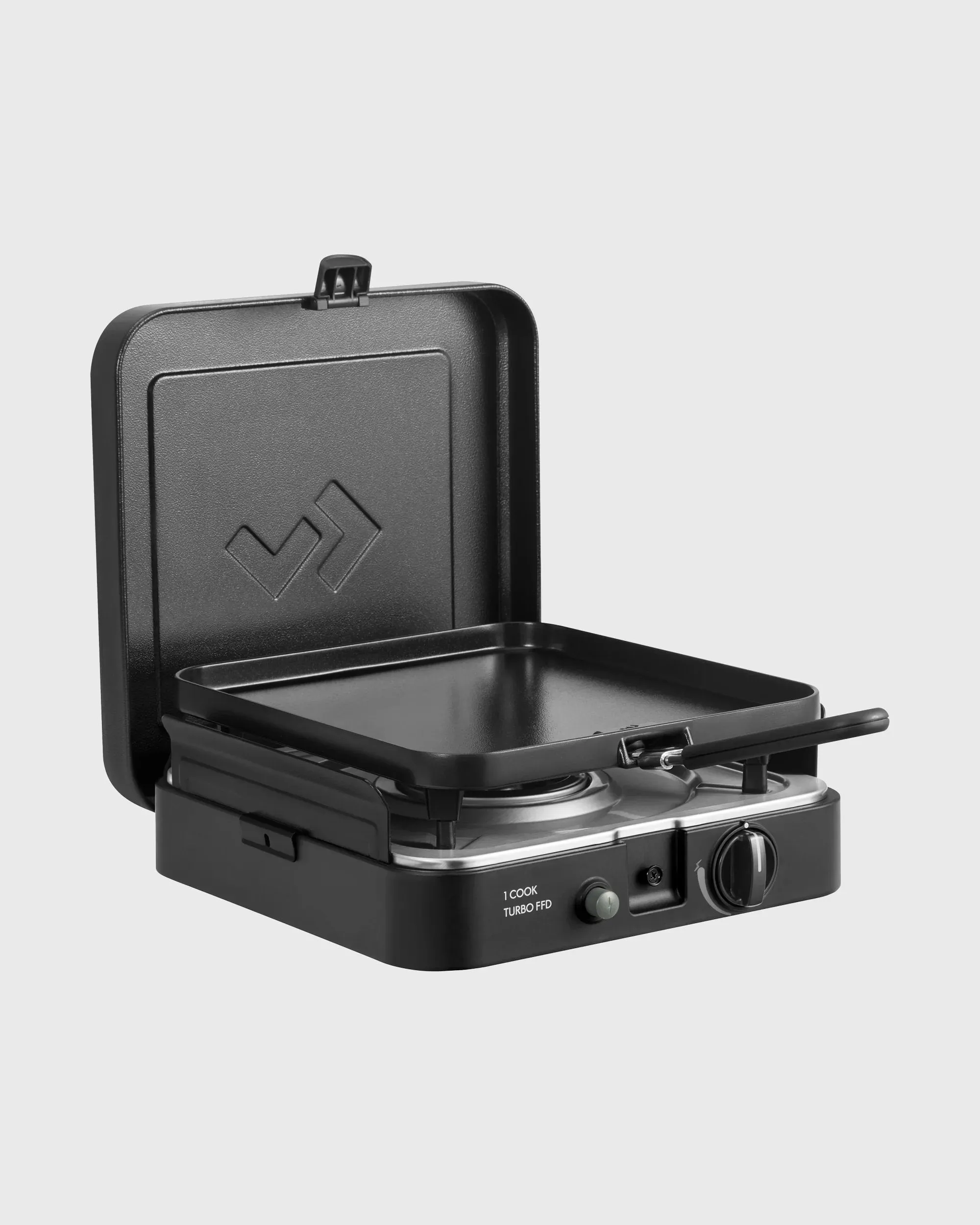 CADAC Dometic 1 Cook Turbo FFD Flat Grill Plate QR - Black