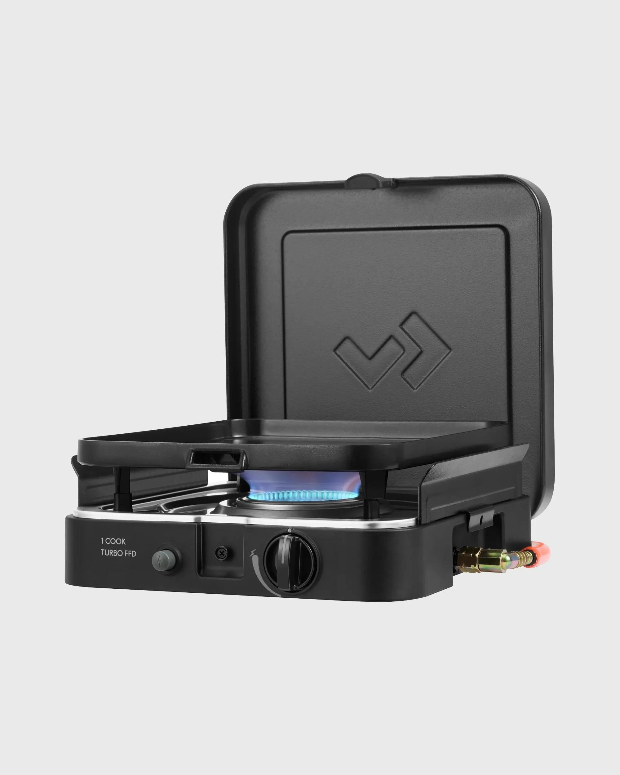 CADAC Dometic 1 Cook Turbo FFD Flat Grill Plate QR - Black