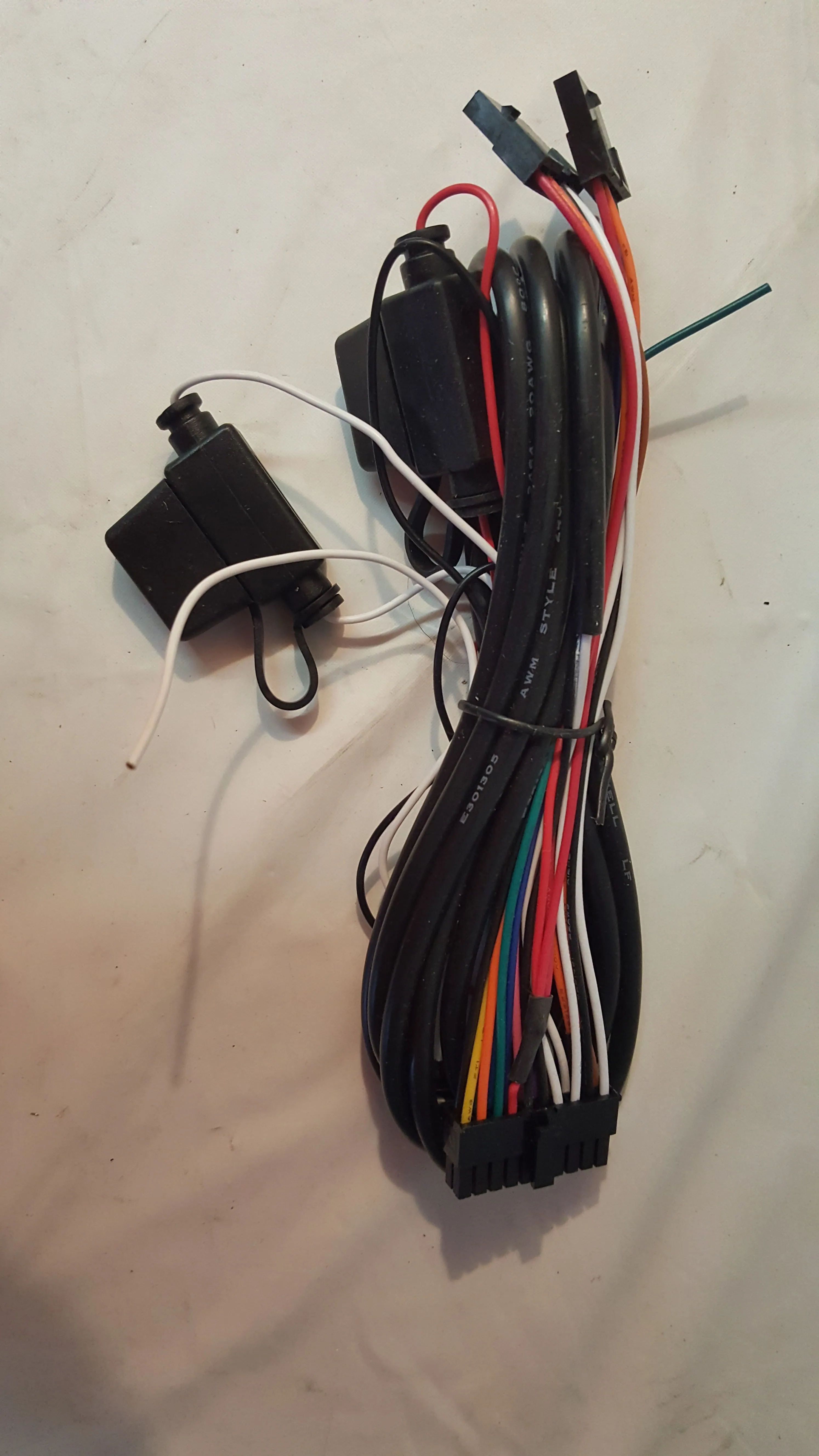 CalAmp G1000 Vehicle GPS Fleet Tracker Antenna, GPS Wiring Harness LMU27C4V1