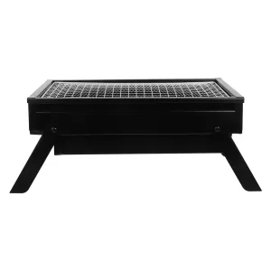 Camping Bbq Barbecue Cooking Lightweight Dad Stainless Travel Grill Small Charcoal Outdoor 1pc for Portable Folding Weather-resistant Steel Value-based