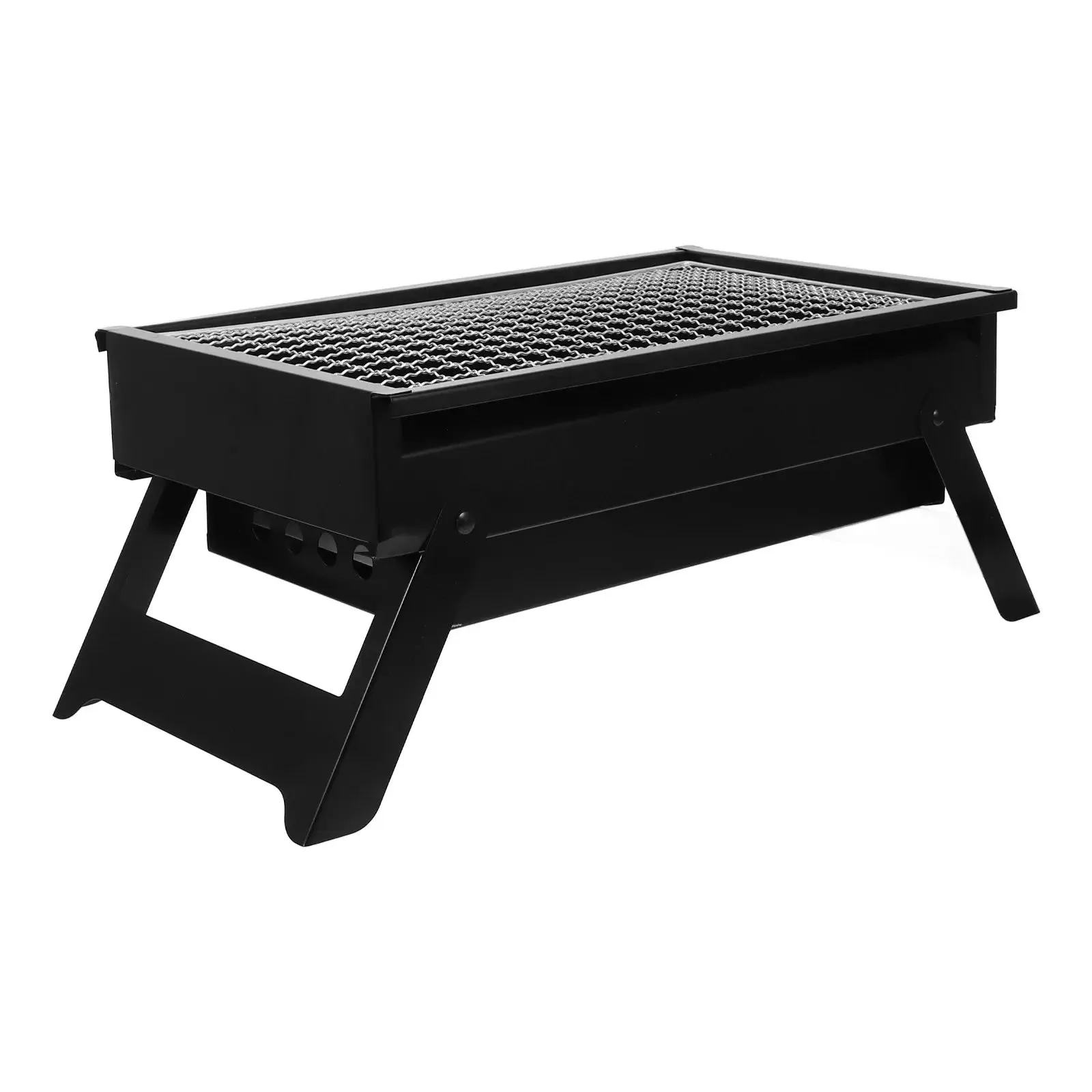 Camping Bbq Barbecue Cooking Lightweight Dad Stainless Travel Grill Small Charcoal Outdoor 1pc for Portable Folding Weather-resistant Steel Value-based
