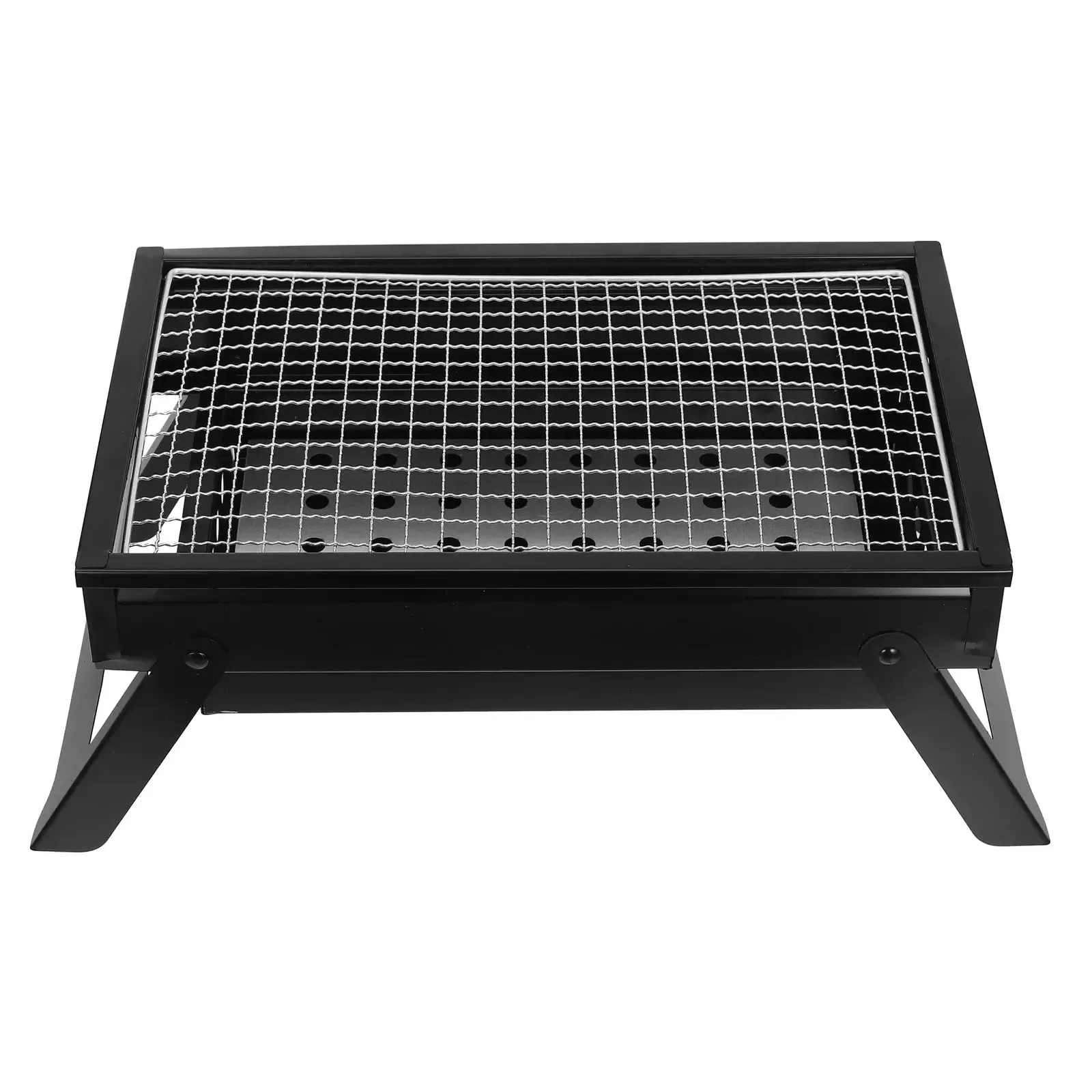 Camping Bbq Barbecue Cooking Lightweight Dad Stainless Travel Grill Small Charcoal Outdoor 1pc for Portable Folding Weather-resistant Steel Value-based
